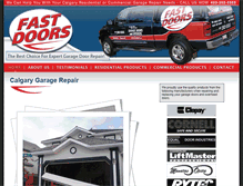 Tablet Screenshot of fastdoors.ca